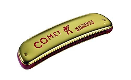 M.HOHNER COMET ハーモニカ ゴールド Amazon.com: Hohner 2504-C Comet 40 Harmonica, Key of C : Musical